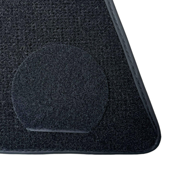 Black Floor Mats for Ferrari 296 GTS (2022-2024) with Leather - Scuderia