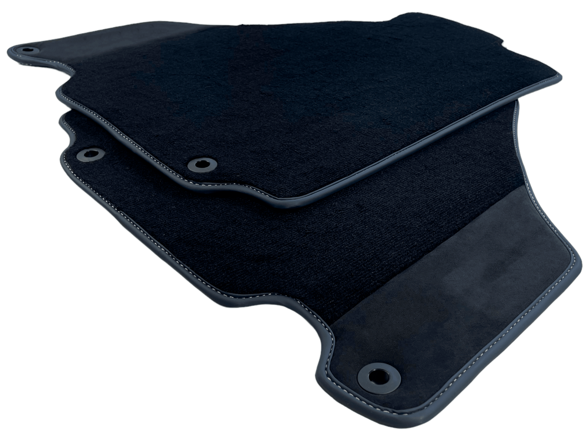 Black Car Mats For Ferrari 360 Modena 1999-2005 With Alcantara Leather