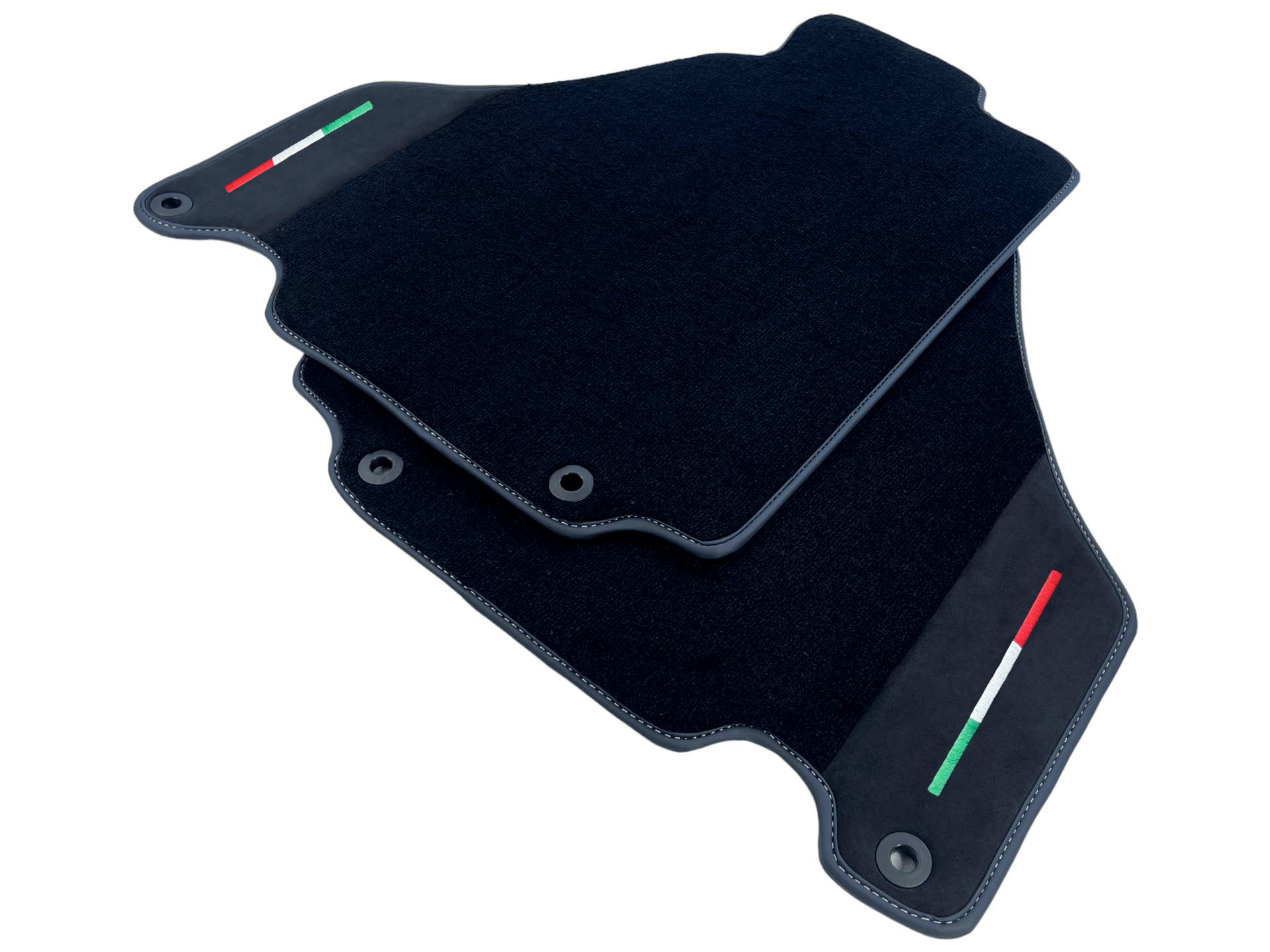 Black Car Mats For Ferrari 360 Modena 1999-2005 With Alcantara Leather