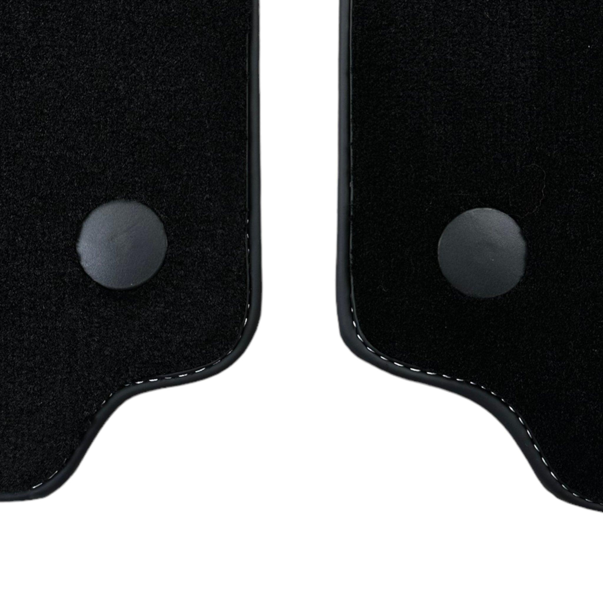 Black Floor Mats for Ferrari 488 GTB (2015-2022) with Beige Nappa Leather