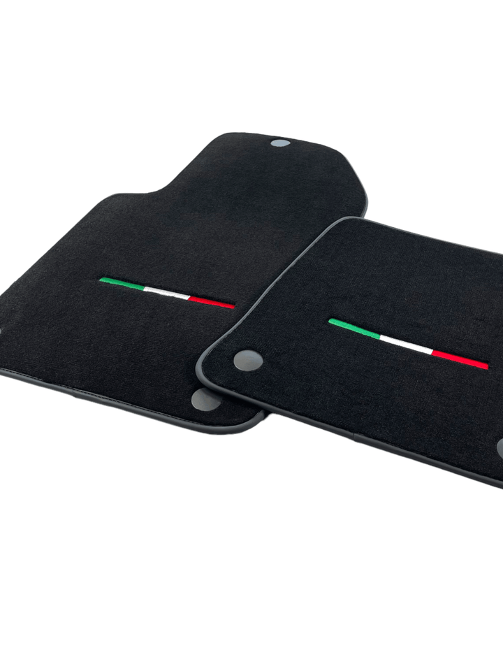 Black Floor Mats For Ferrari 599 Coupe 2006-2012 Italian Edition - Scuderia