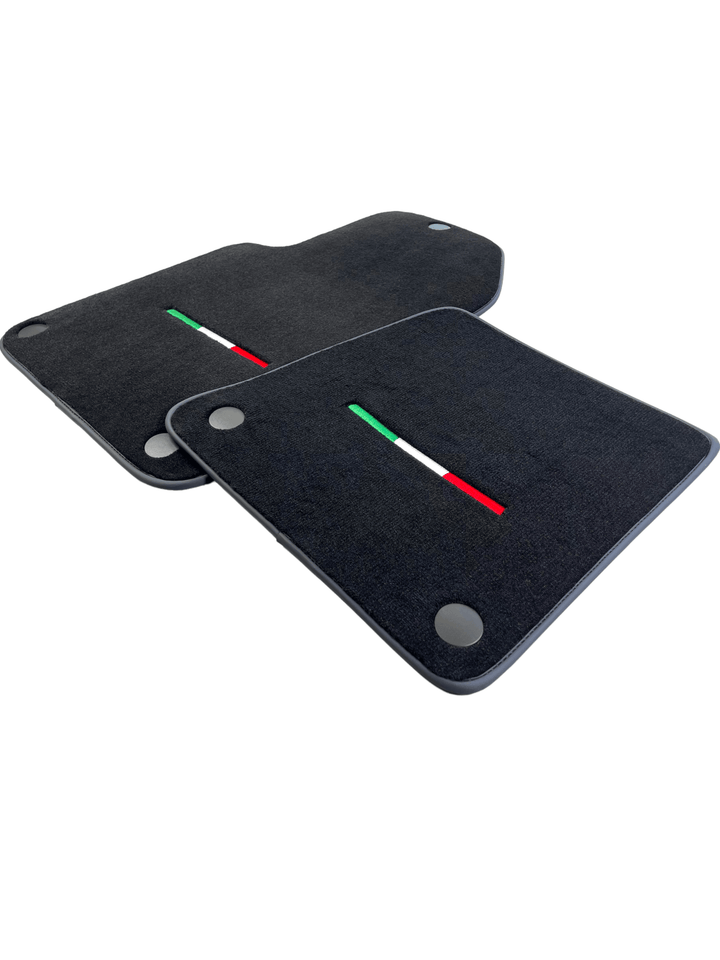 Black Floor Mats For Ferrari 599 Coupe 2006-2012 Italian Edition - Scuderia