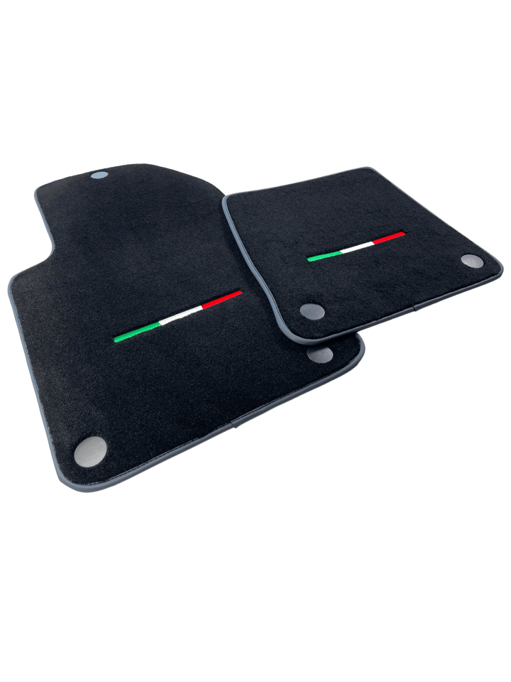 Black Floor Mats For Ferrari 599 Coupe 2006-2012 Italian Edition - Scuderia