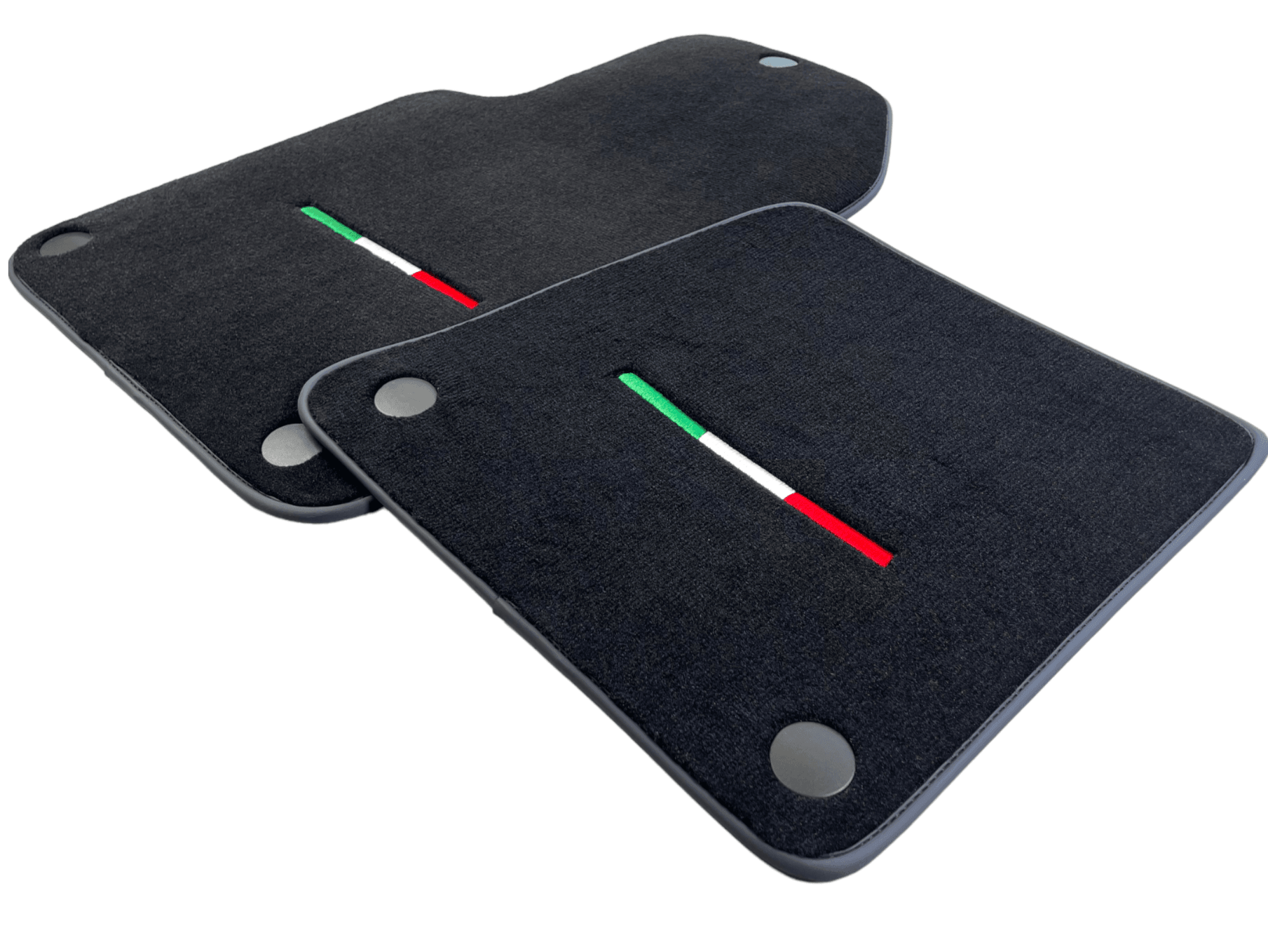 Black Floor Mats For Ferrari 612 Scaglietti 2005-2011 Italian Edition - Scuderia