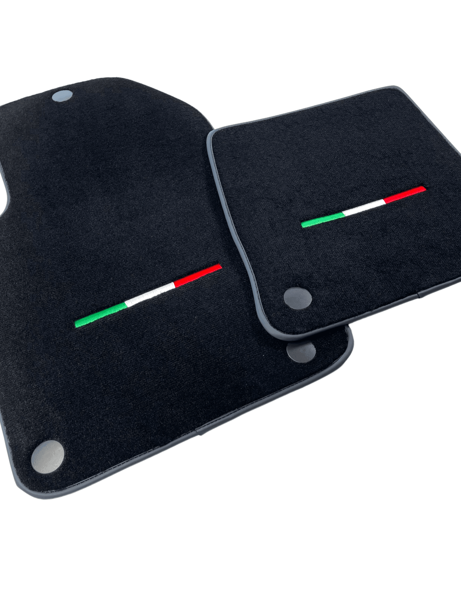 Black Floor Mats For Ferrari 612 Scaglietti 2005-2011 Italian Edition - Scuderia