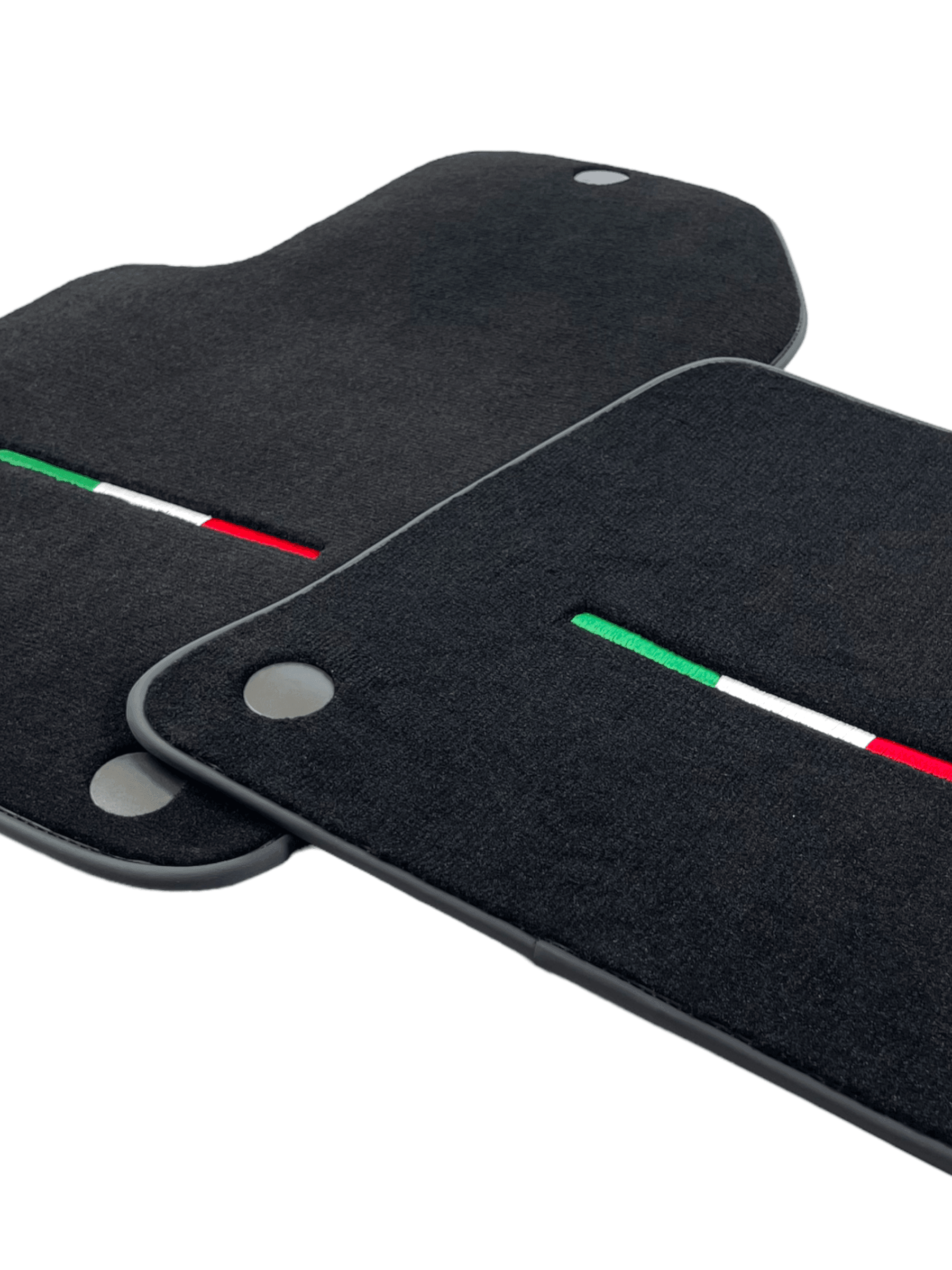 Black Floor Mats For Ferrari 612 Scaglietti 2005-2011 Italian Edition - Scuderia