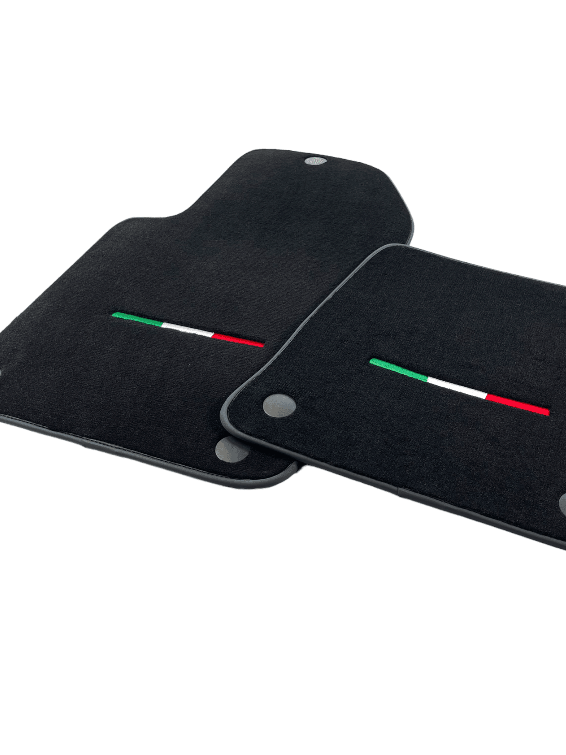 Black Floor Mats For Ferrari 612 Scaglietti 2005-2011 Italian Edition - Scuderia