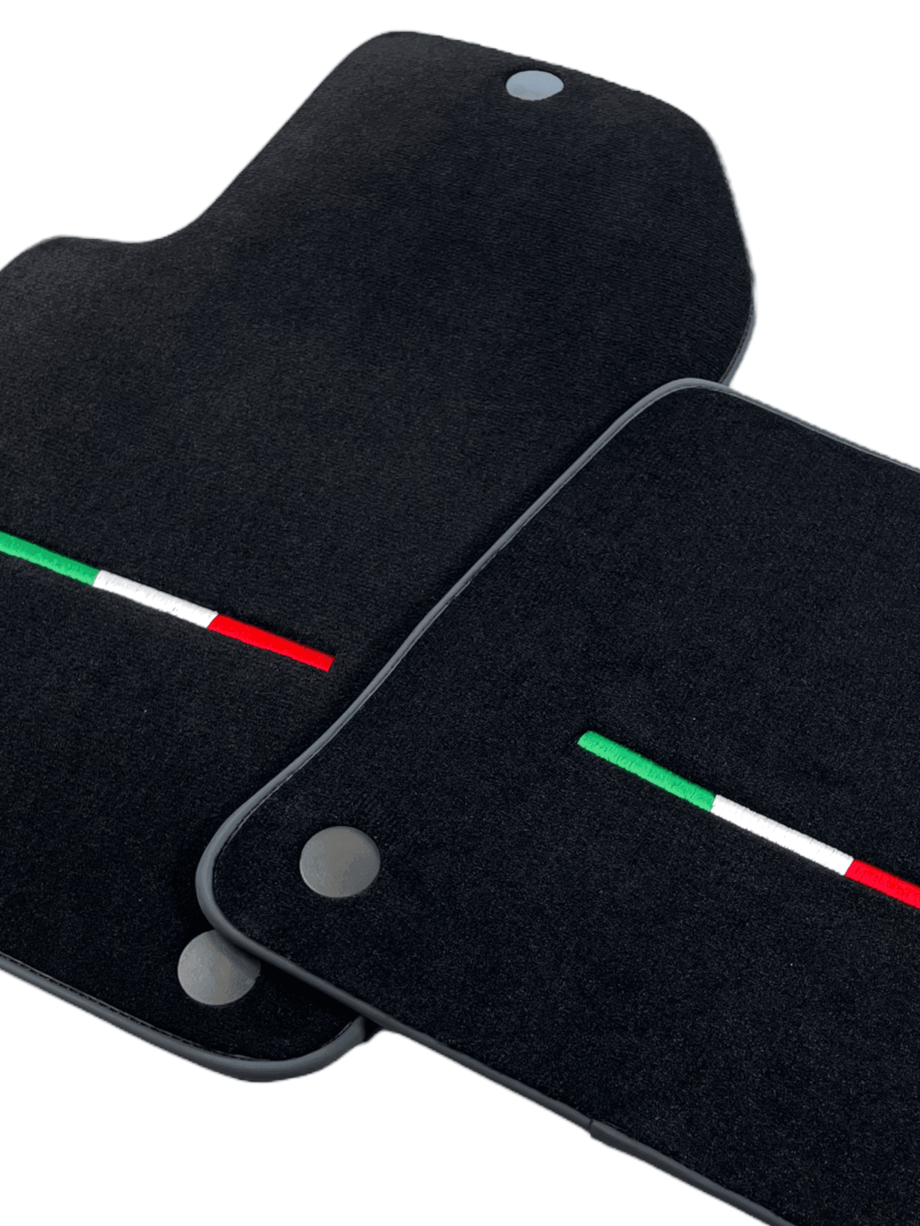 Black Floor Mats For Ferrari 612 Scaglietti 2005-2011 Italian Edition - Scuderia