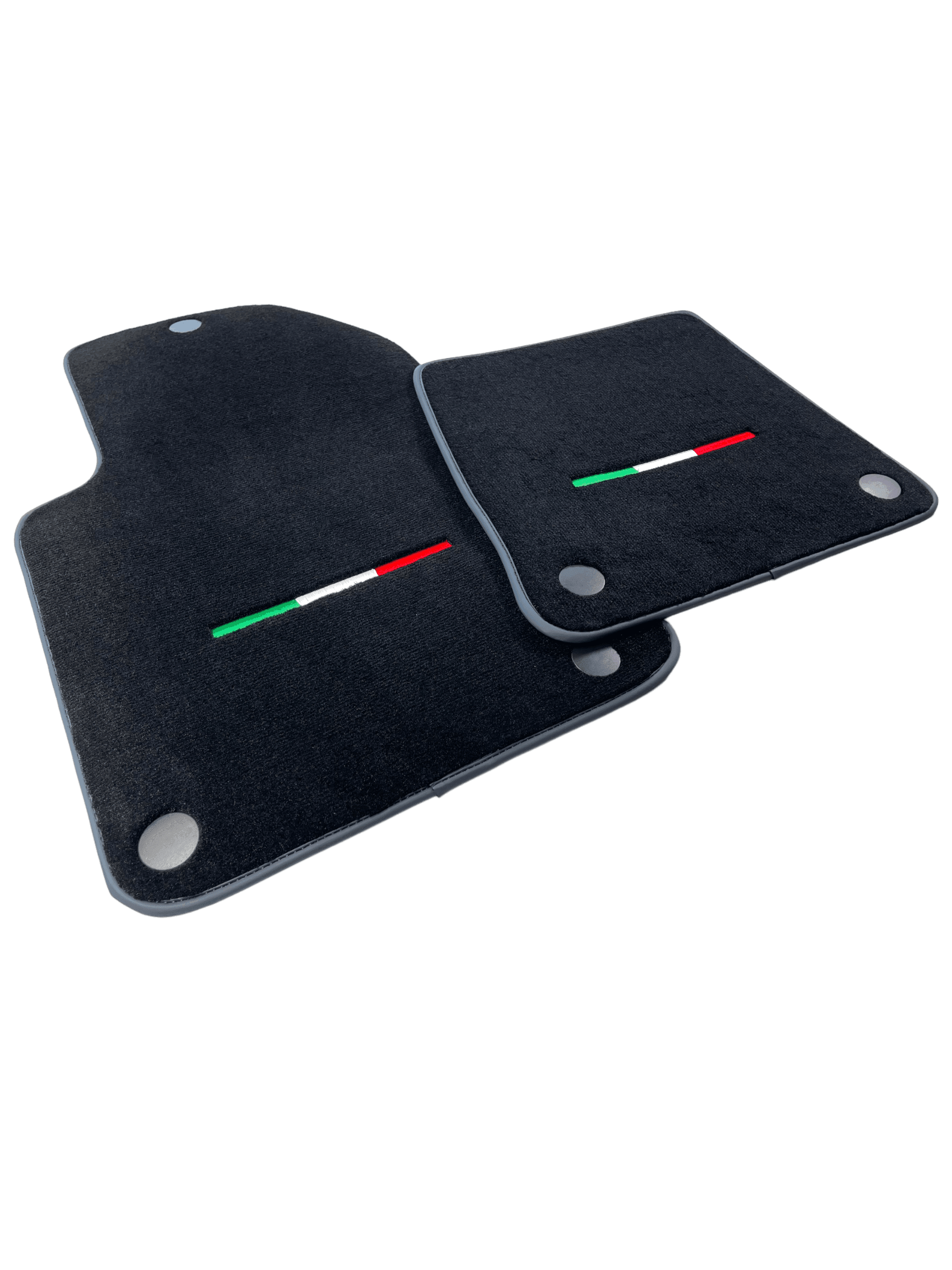 Black Floor Mats For Ferrari 612 Scaglietti 2005-2011 Italian Edition - Scuderia