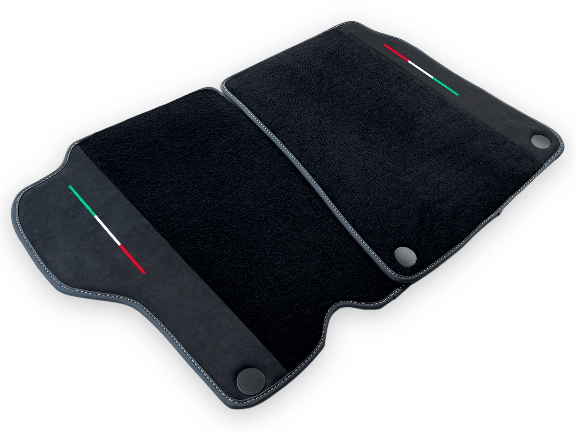 Black Car Mats For Ferrari California 2008-2014 With Alcantara