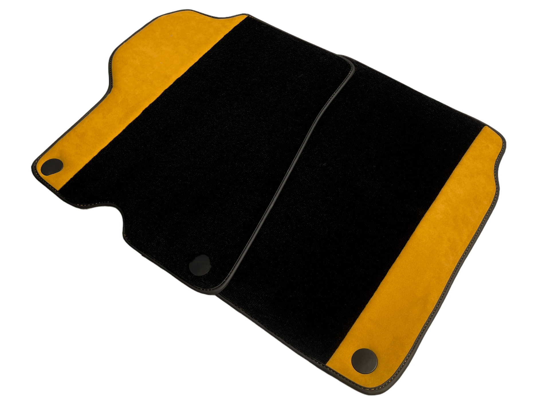 Black Car Mats For Ferrari California 2008-2014 With Tan Alcantara