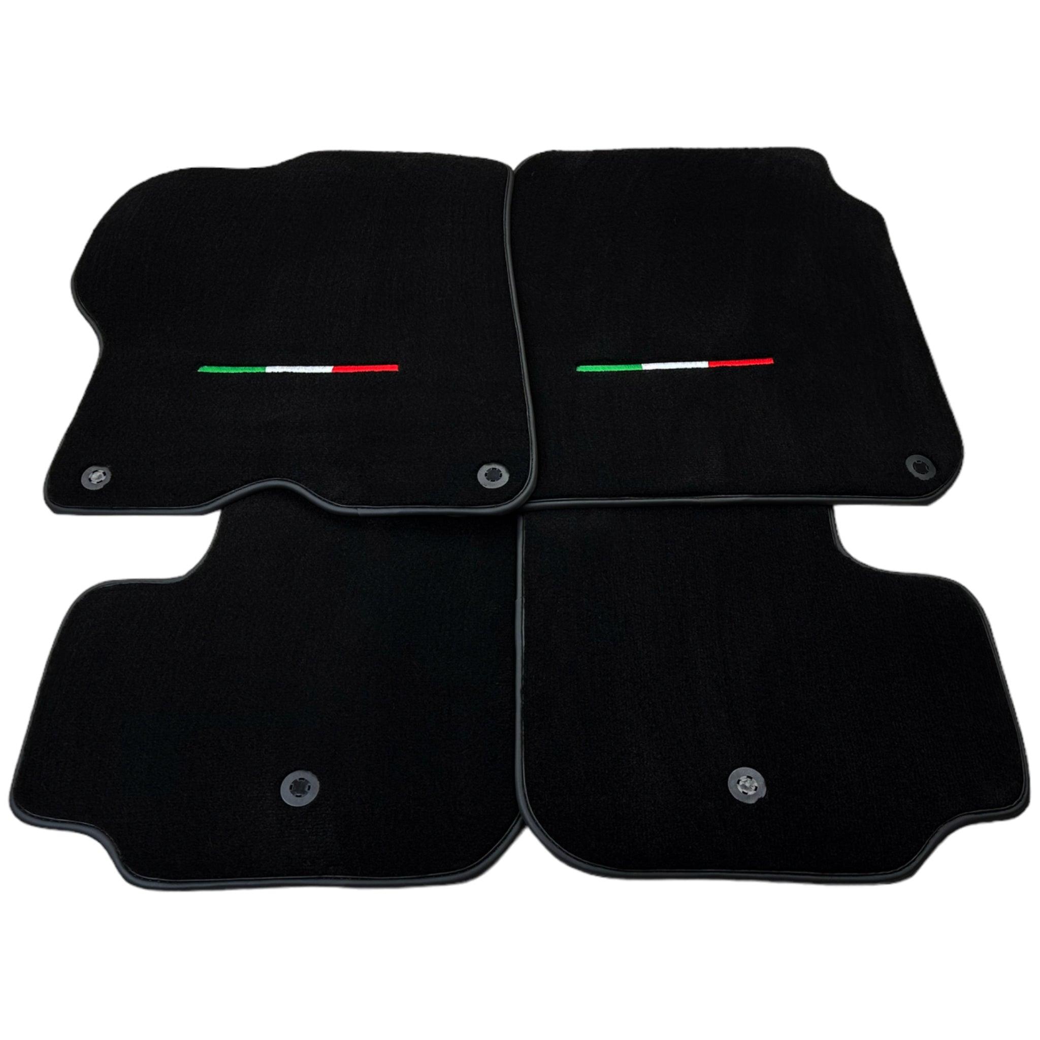 Black Floor Mats For Ferrari GTC4 Lusso (2016-2023) Italian Edition