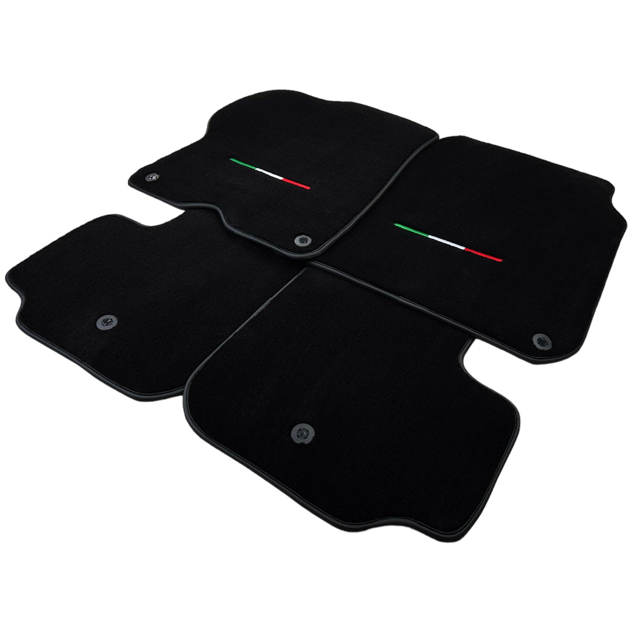 Black Floor Mats For Ferrari GTC4 Lusso (2016-2023) Italian Edition