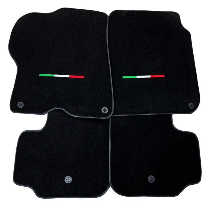 Black Floor Mats For Ferrari GTC4 Lusso (2016-2023) Italian Edition