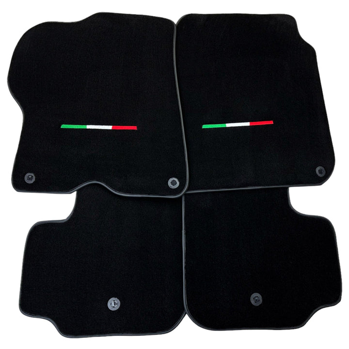 Black Floor Mats For Ferrari GTC4 Lusso (2016-2023) Italian Edition