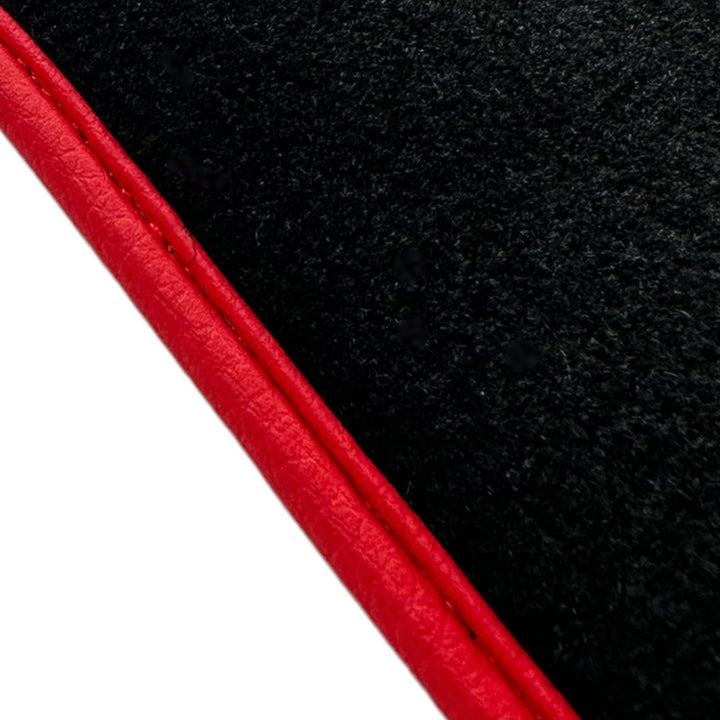 Black Floor Mats For Ferrari GTC4 Lusso (2016-2023) Italian Edition with Red Trim