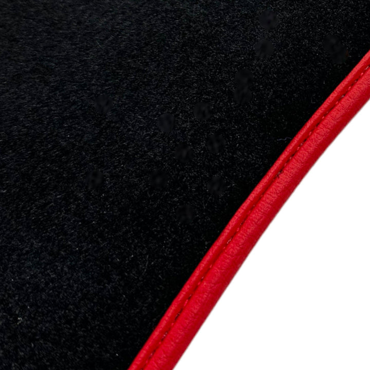 Black Floor Mats for Ferrari Portofino (2018-2023) Italian Edition with Red Trim