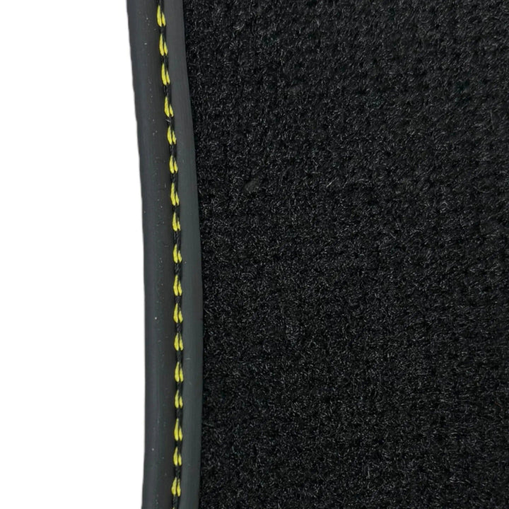 Black Floor Mats for Ferrari Portofino (2018-2023) with Leather