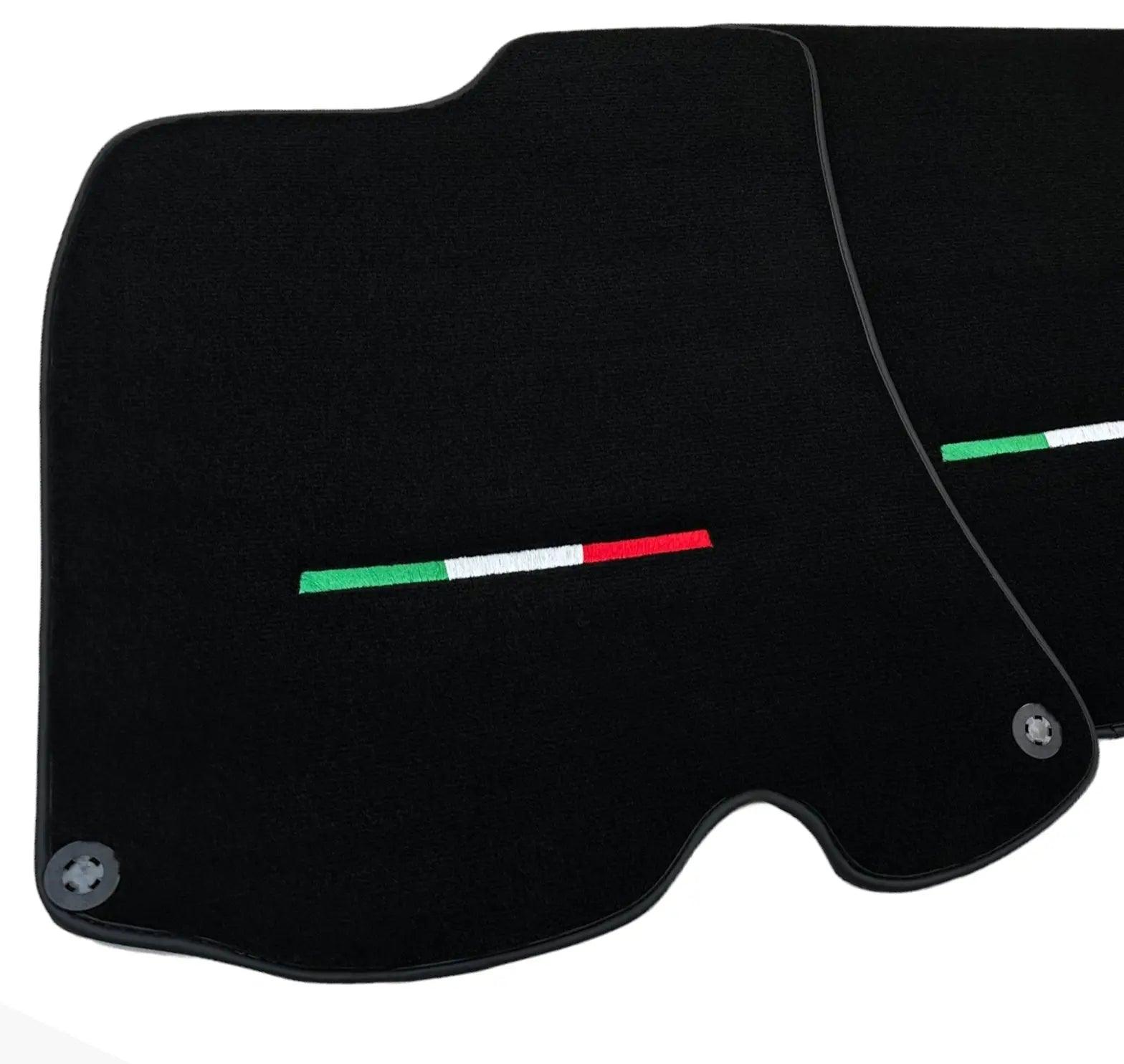 Black Floor Mats For Ferrari Roma (2021-2024) Italian Edition - Scuderia