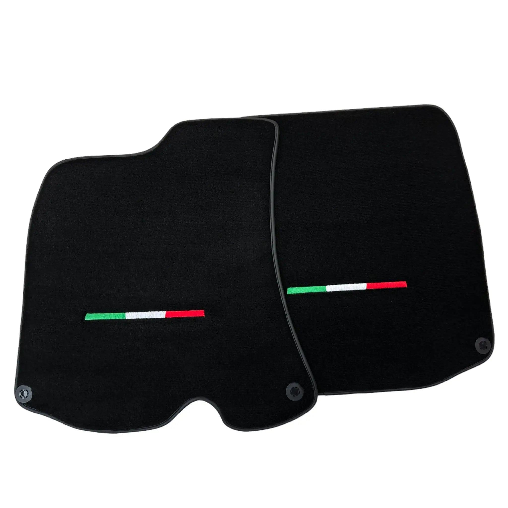 Black Floor Mats For Ferrari Roma (2021-2024) Italian Edition - Scuderia