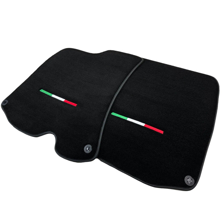 Black Floor Mats For Ferrari Roma (2021-2024) Italian Edition - Scuderia