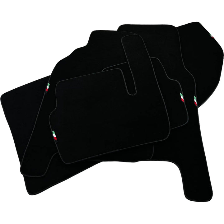 Black Floor Mats Set with Trunk Mat For Ferrari 456 (1992-2003) Italian Edition