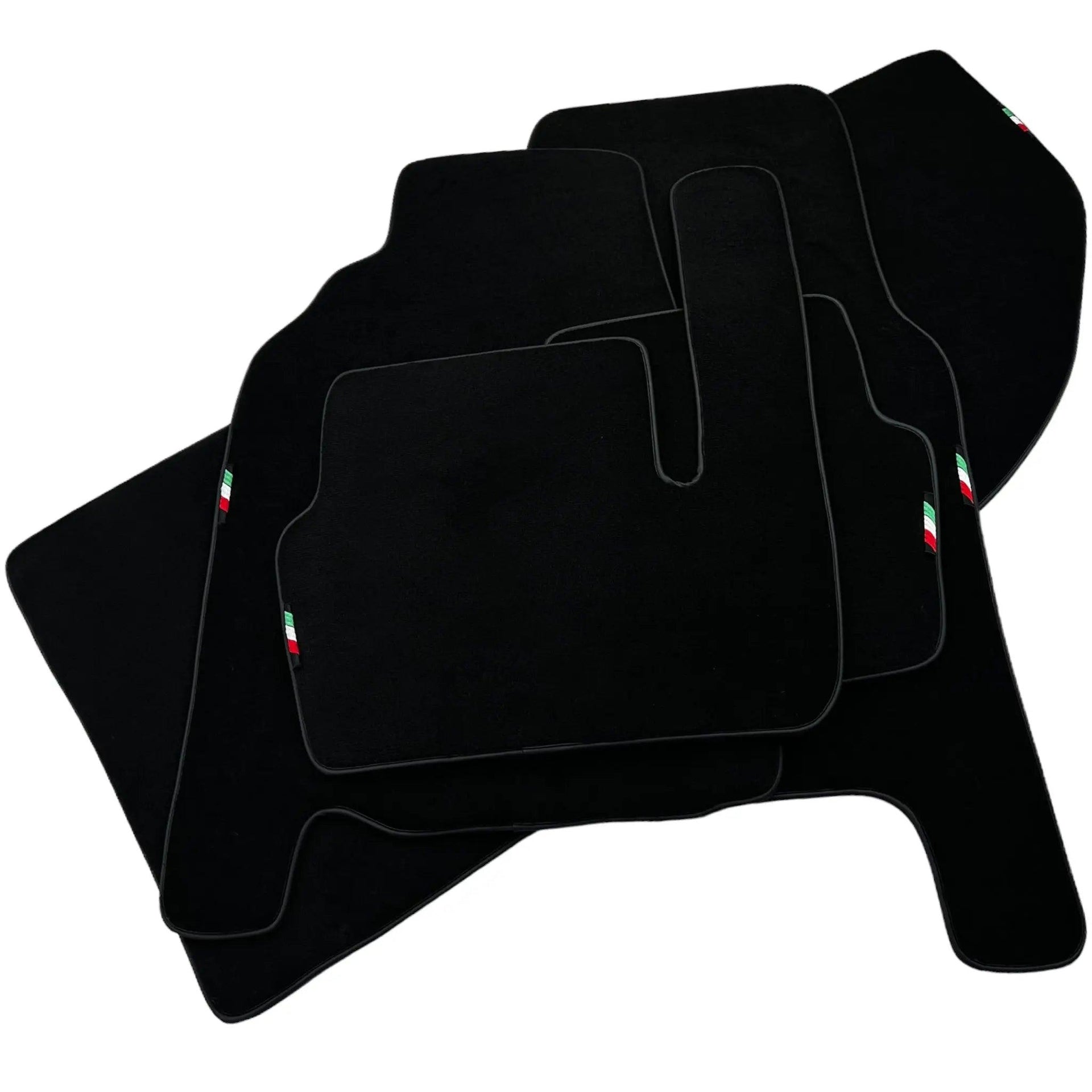 Black Floor Mats Set with Trunk Mat For Ferrari 456 (1992-2003) Italian Edition