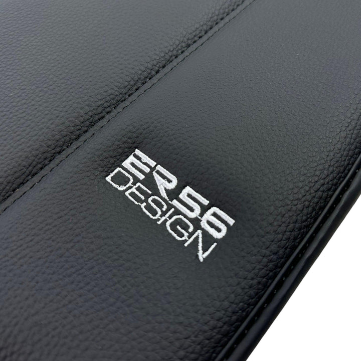 Black Leather Floor Mats For Ferrari 458 Speciale (2012-2015) ER56 Design