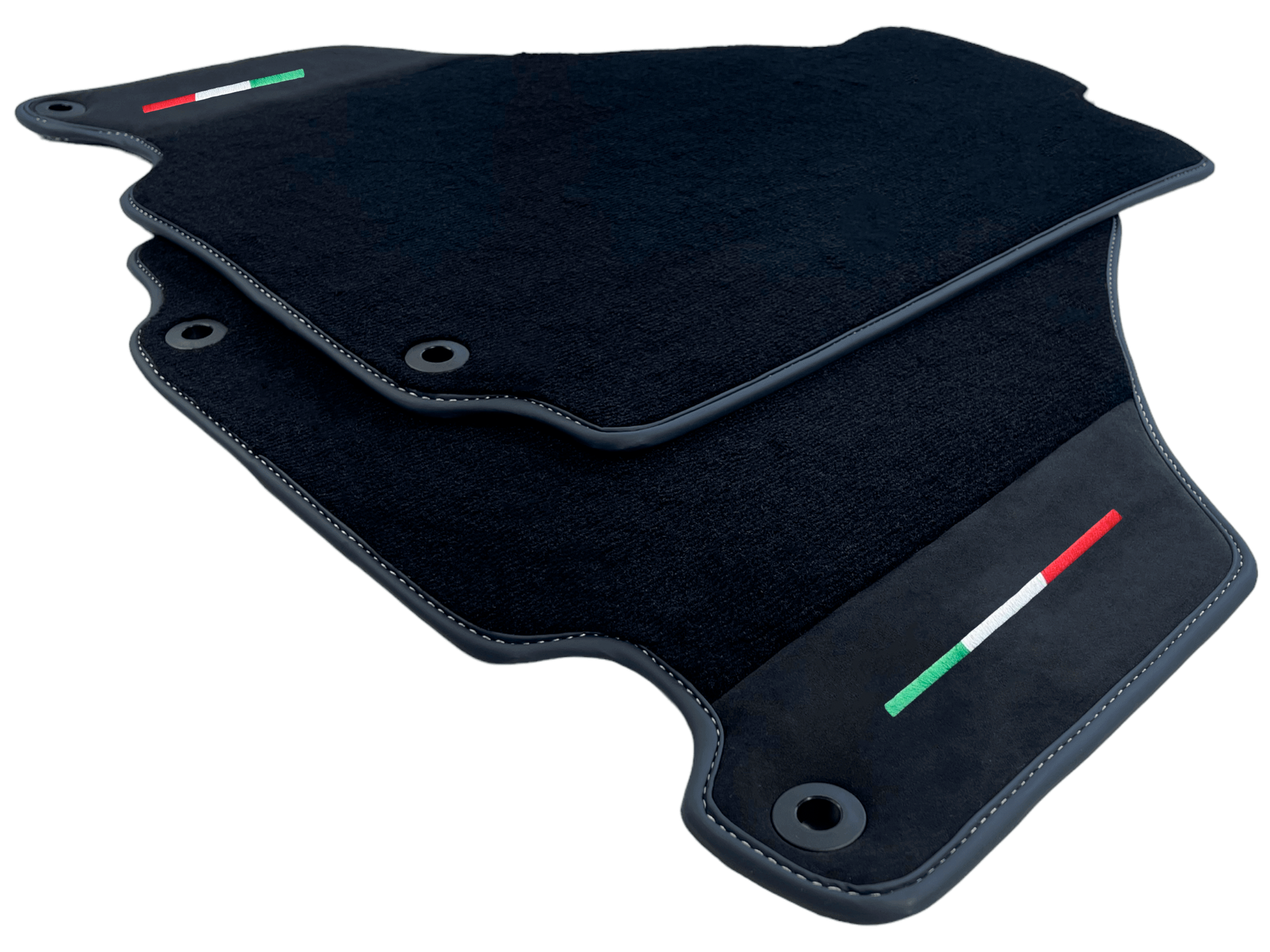 Black Car Mats For Ferrari 360 Modena 1999-2005 With Alcantara Leather