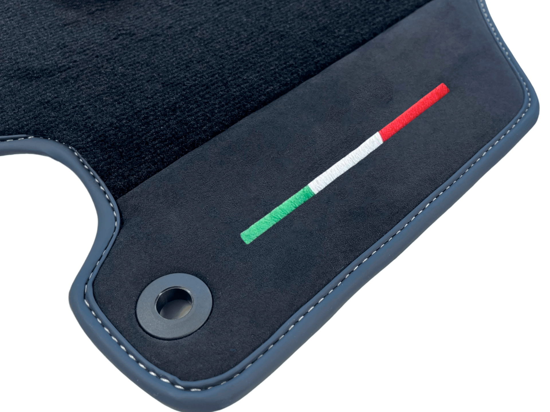 Black Car Mats For Ferrari 360 Modena 1999-2005 With Alcantara Leather