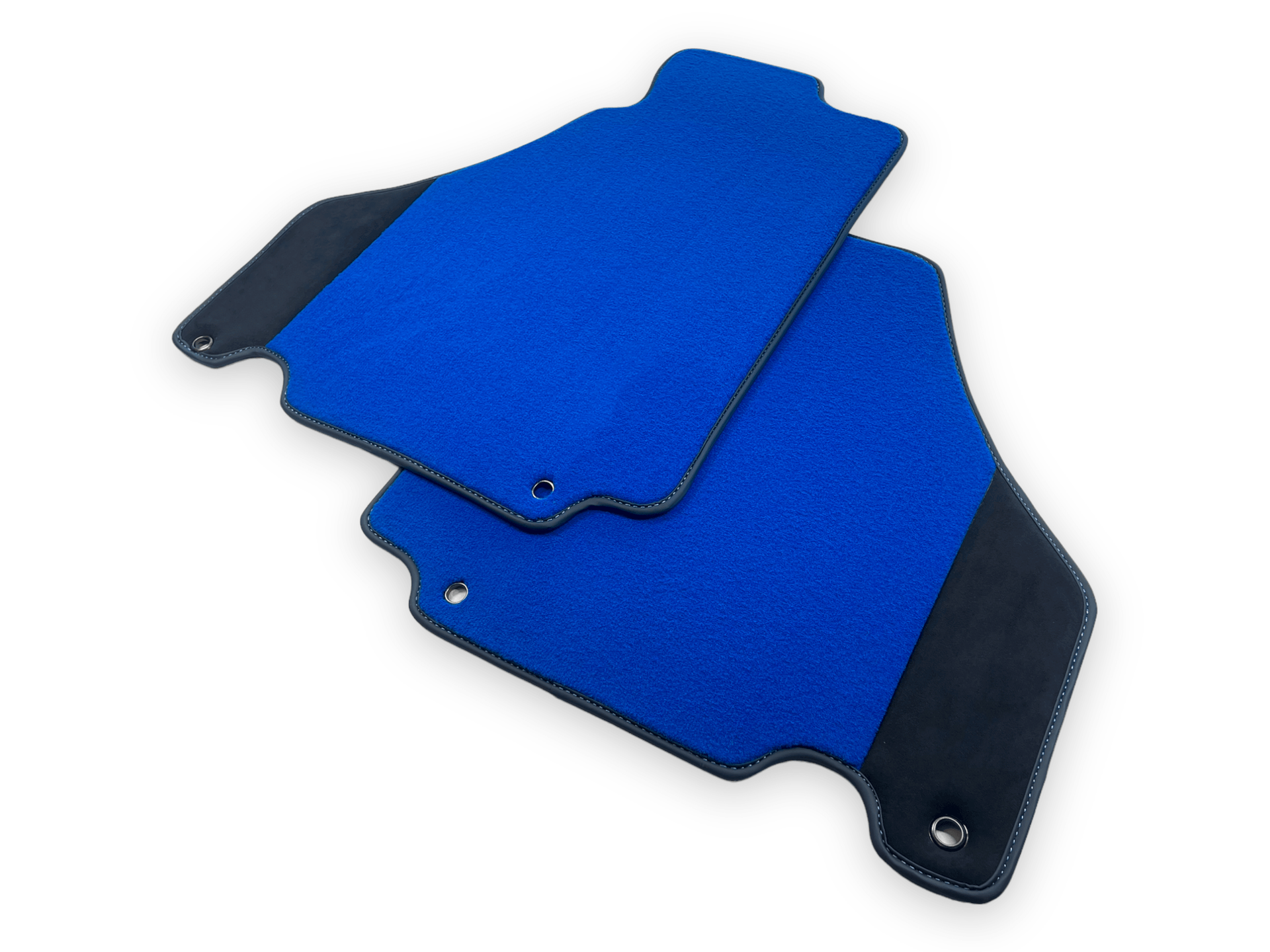 Blue Car Mats For Ferrari 360 Modena 1999-2005 With Alcantara Leather