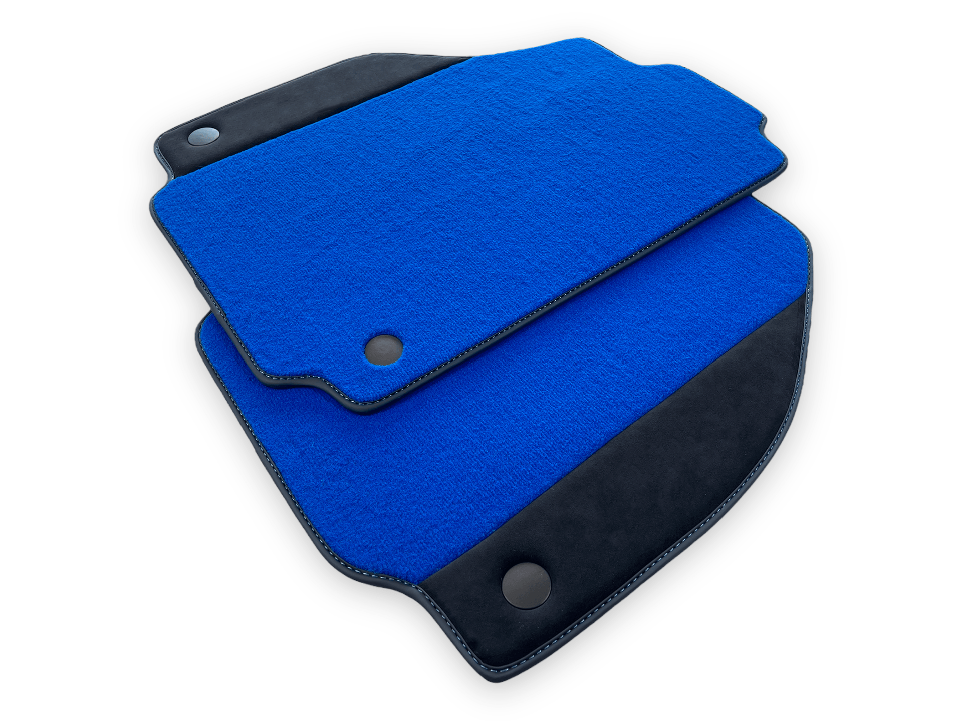 Blue Car Mats For Ferrari 458 Spider 2012-2015 With Alcantara Leather