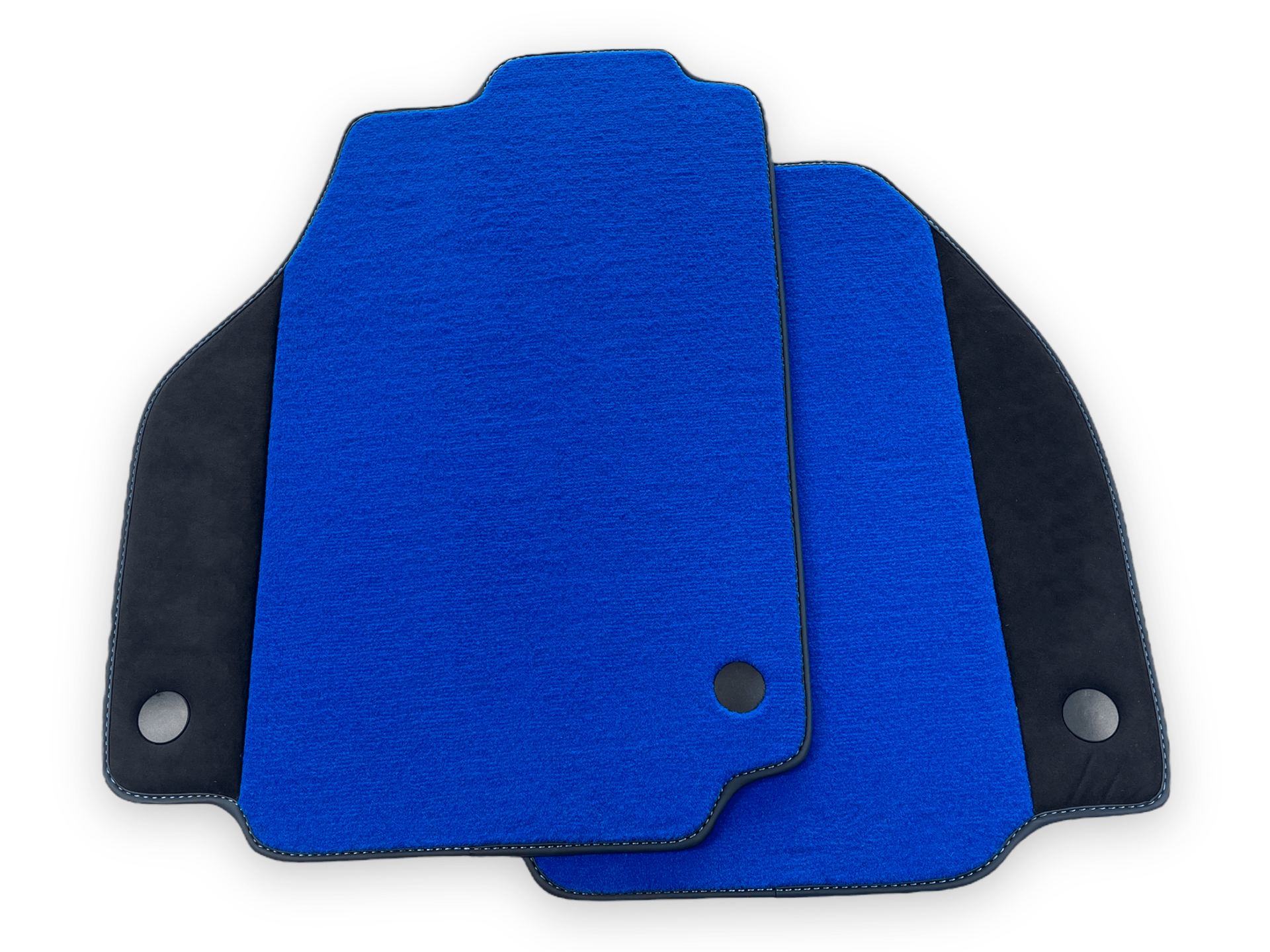 Blue Car Mats For Ferrari 458 Spider 2012-2015 With Alcantara Leather