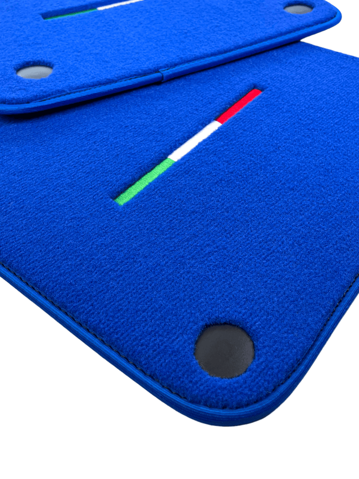 Blue Floor Mats For Ferrari 599 Coupe 2006-2012 Italian Edition - Scuderia