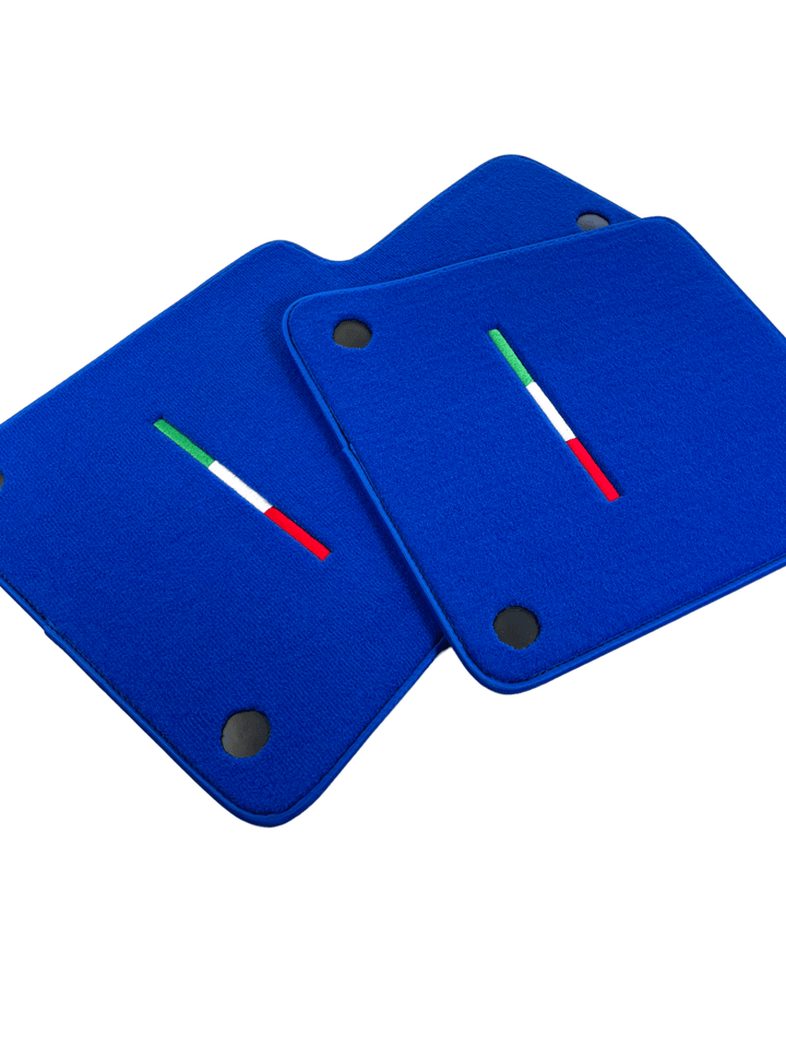 Blue Floor Mats For Ferrari 599 Coupe 2006-2012 Italian Edition - Scuderia