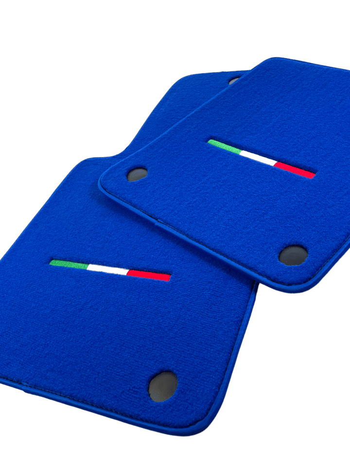 Blue Floor Mats For Ferrari 599 Coupe 2006-2012 Italian Edition - Scuderia