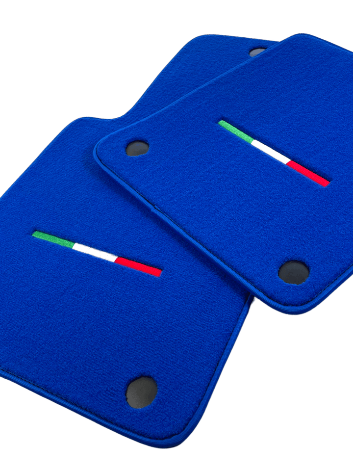 Blue Floor Mats For Ferrari 599 Coupe 2006-2012 Italian Edition - Scuderia