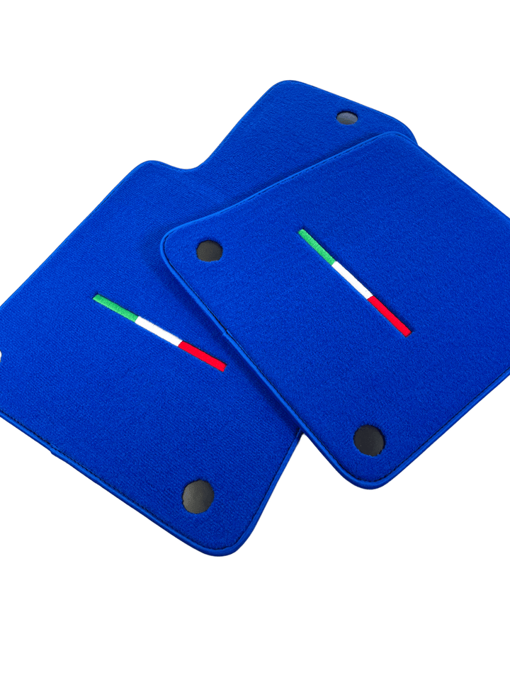 Blue Floor Mats For Ferrari 599 Coupe 2006-2012 Italian Edition - Scuderia