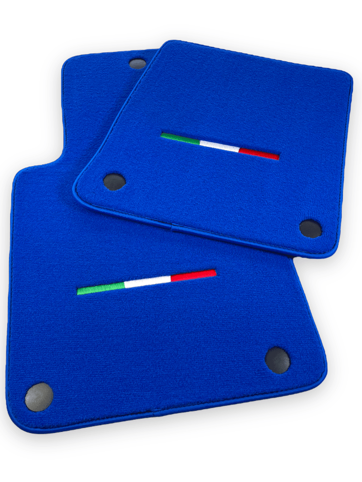 Blue Floor Mats For Ferrari 612 Scaglietti 2005-2011 Italian Edition - Scuderia