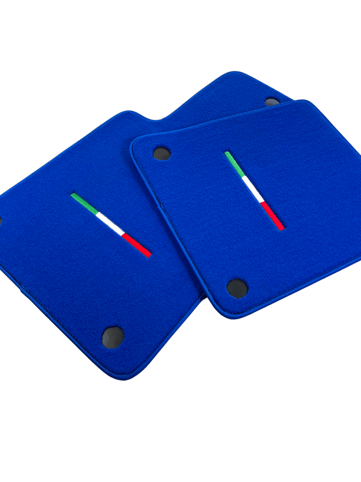 Blue Floor Mats For Ferrari 612 Scaglietti 2005-2011 Italian Edition - Scuderia