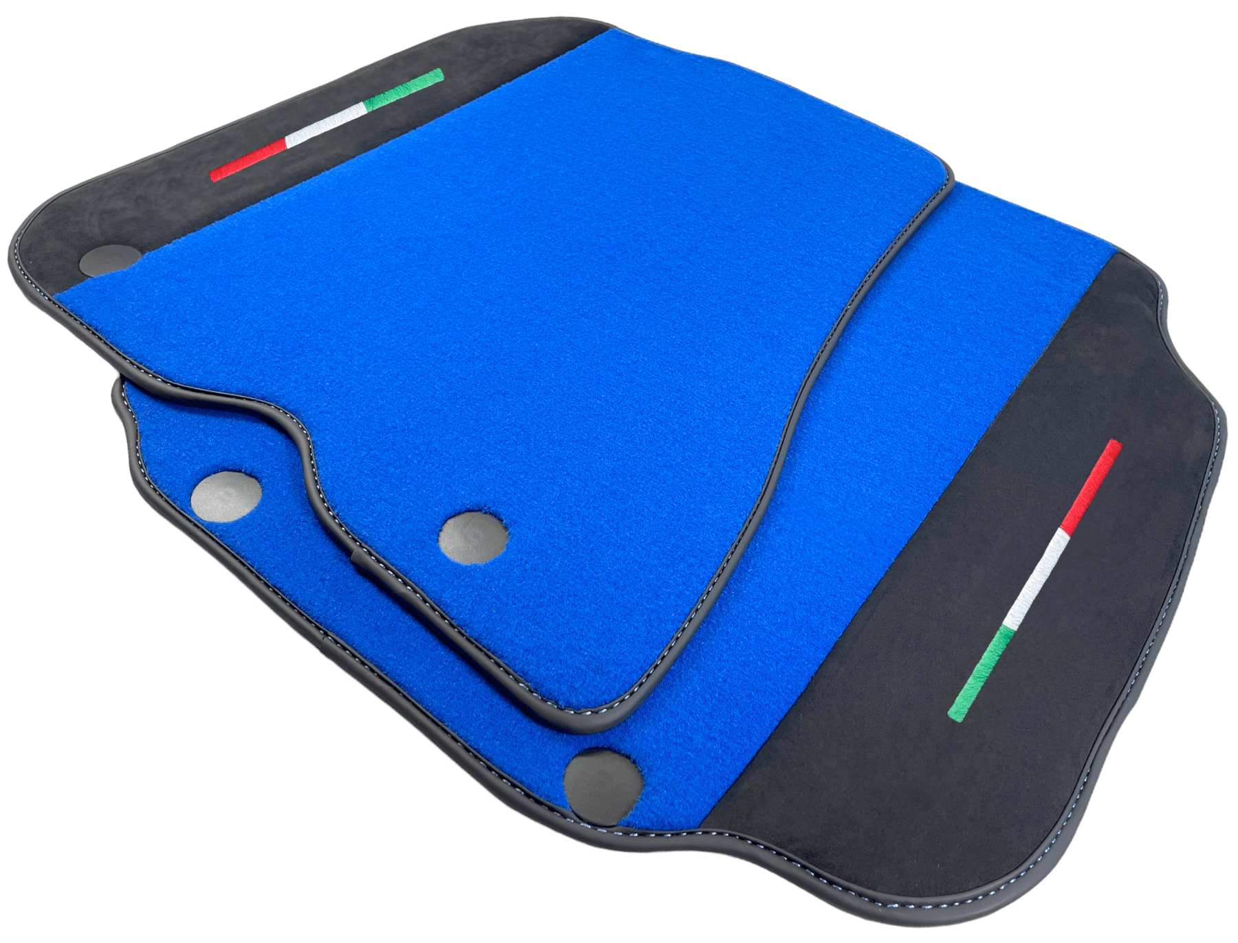 Blue Car Mats For Ferrari 812 Superfast With Alcantara Leather