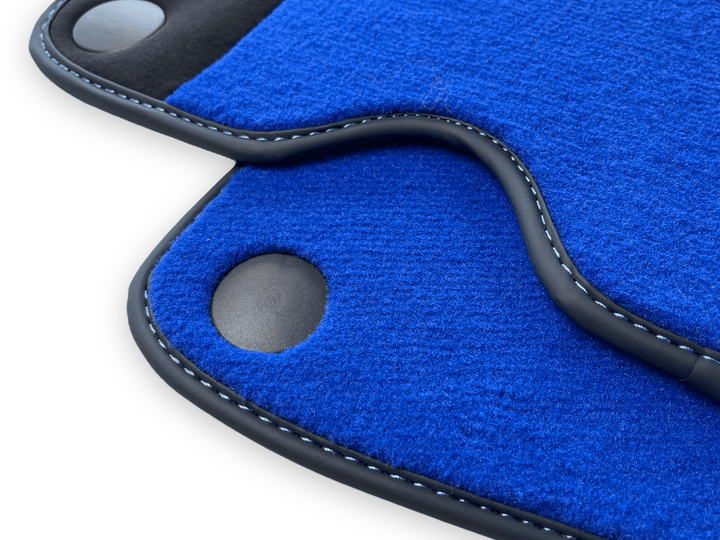 Blue Floor Mats For Ferrari California 2008-2014 With Alcantara - Scuderia