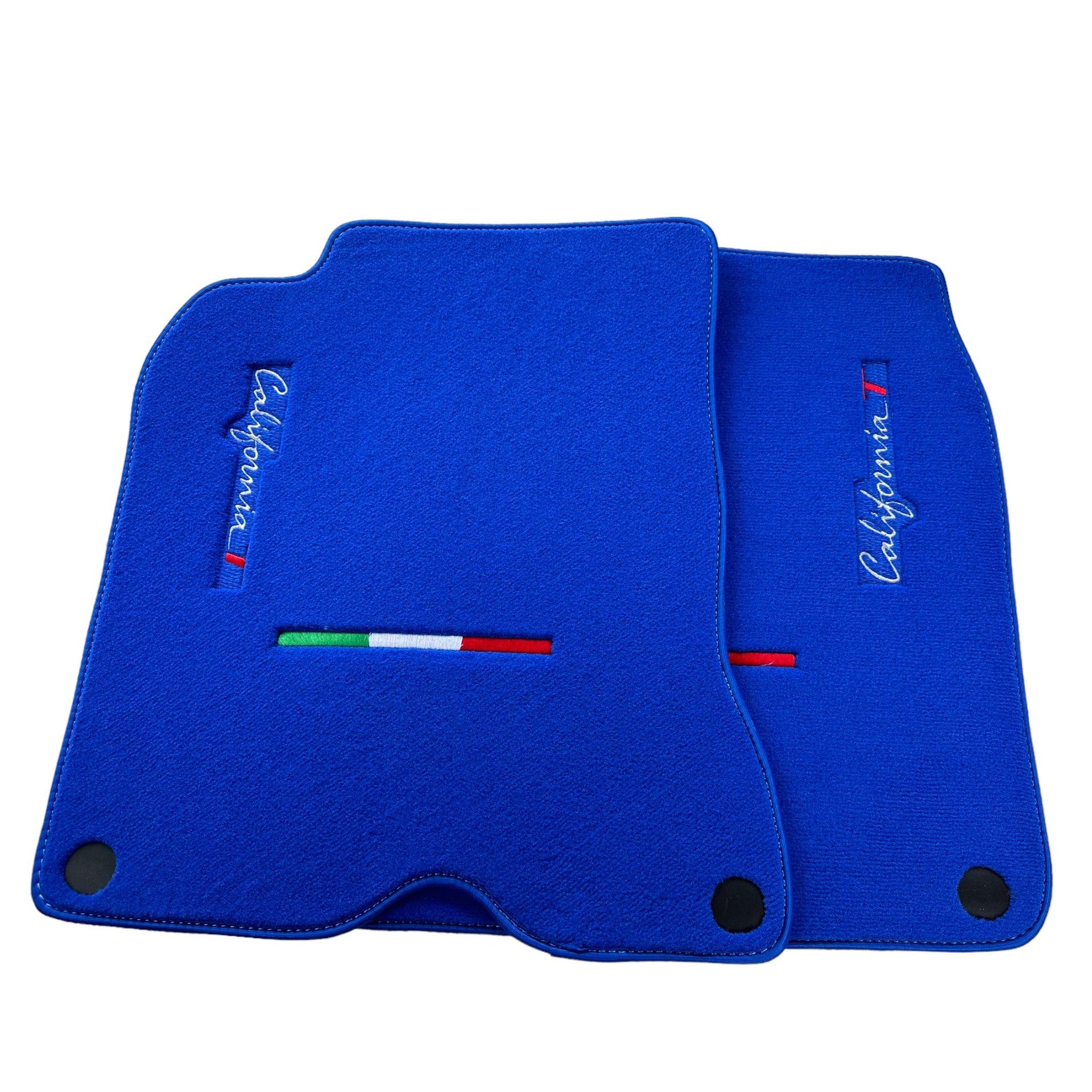 Blue Floor Mats For Ferrari California T 2015–2018 - Scuderia
