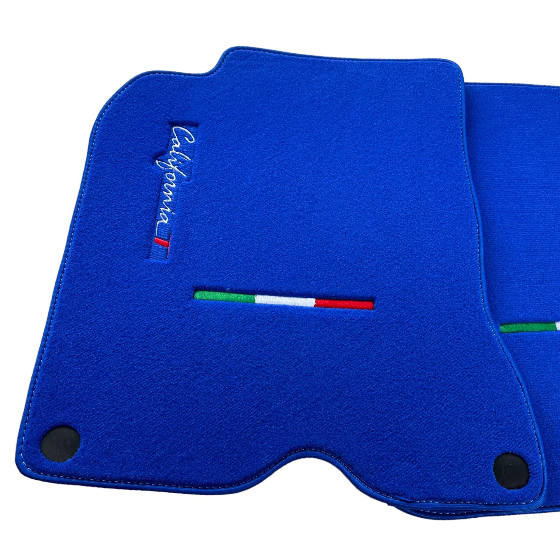 Blue Floor Mats For Ferrari California T 2015–2018 - Scuderia