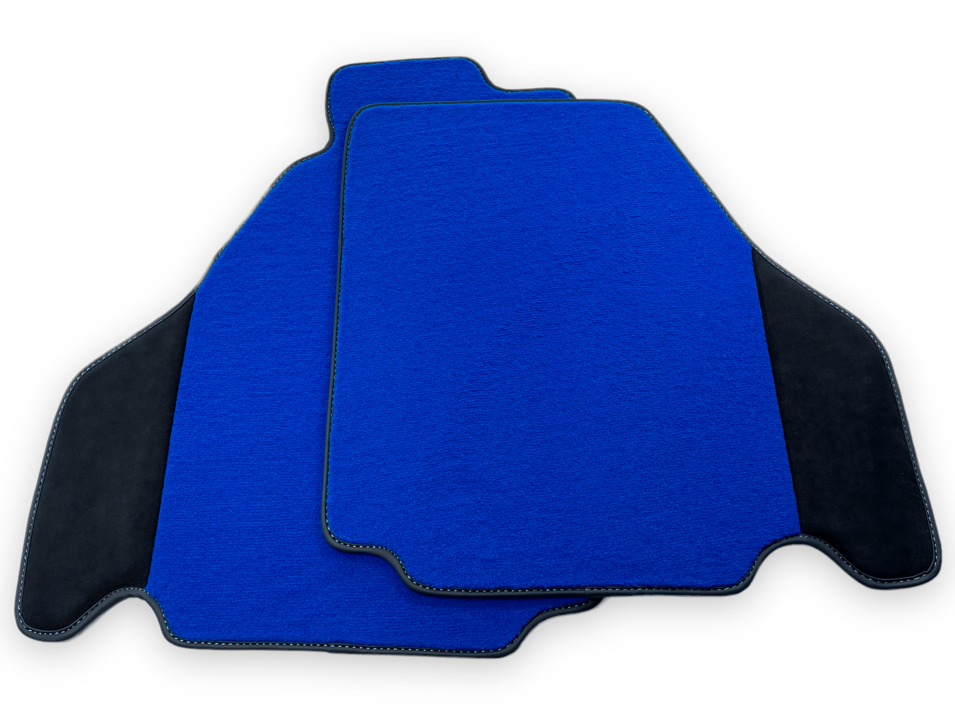 Blue Car Mats For Ferrari F430 2004-2009 With Alcantara Leather