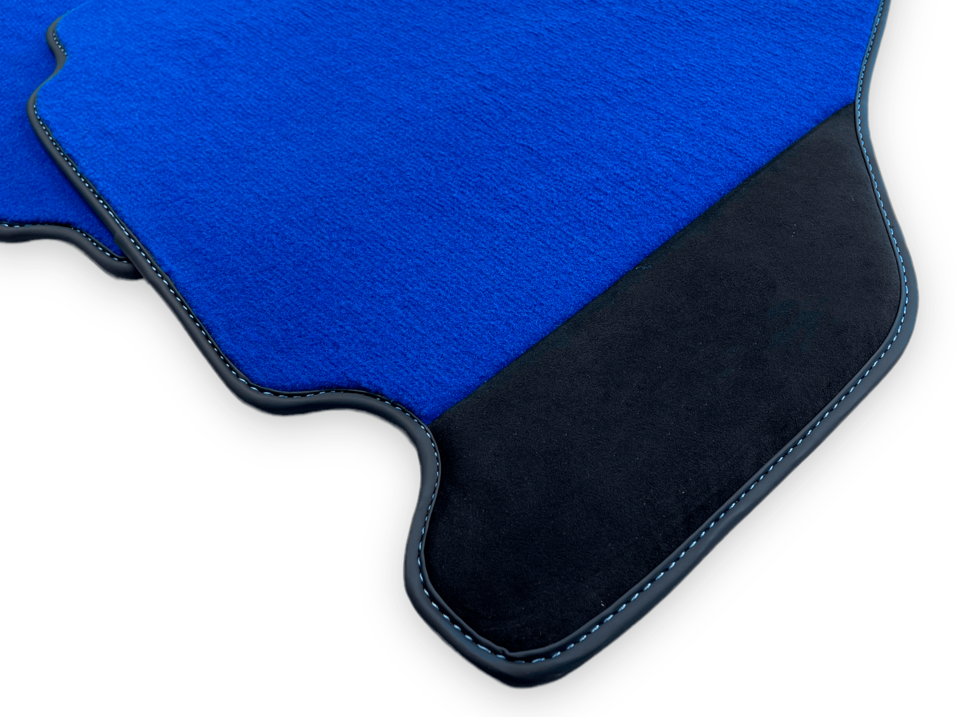 Blue Car Mats For Ferrari F430 2004-2009 With Alcantara Leather