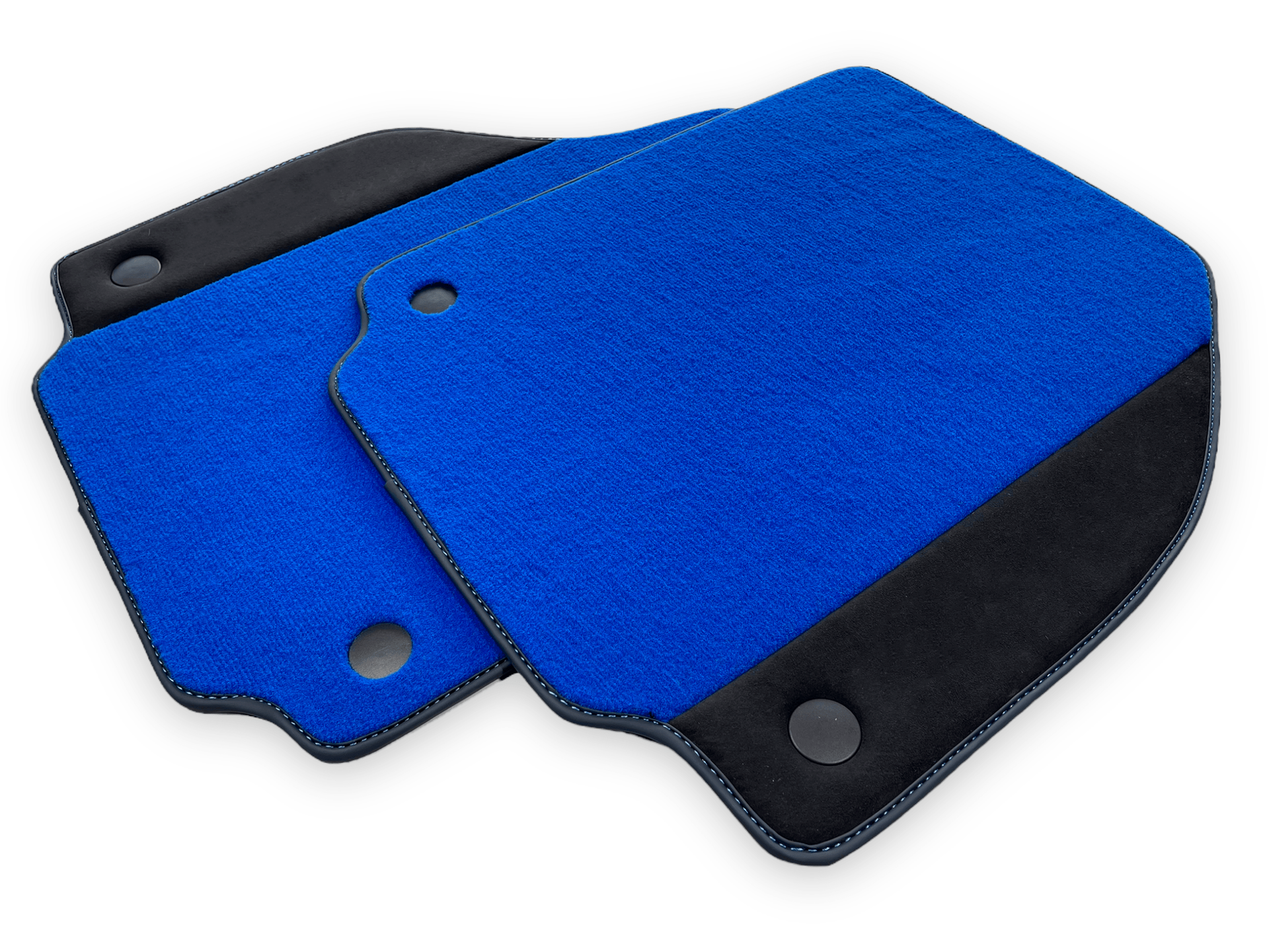 Blue Car Mats For Ferrari F8 Spider 2019-2022 With Alcantara