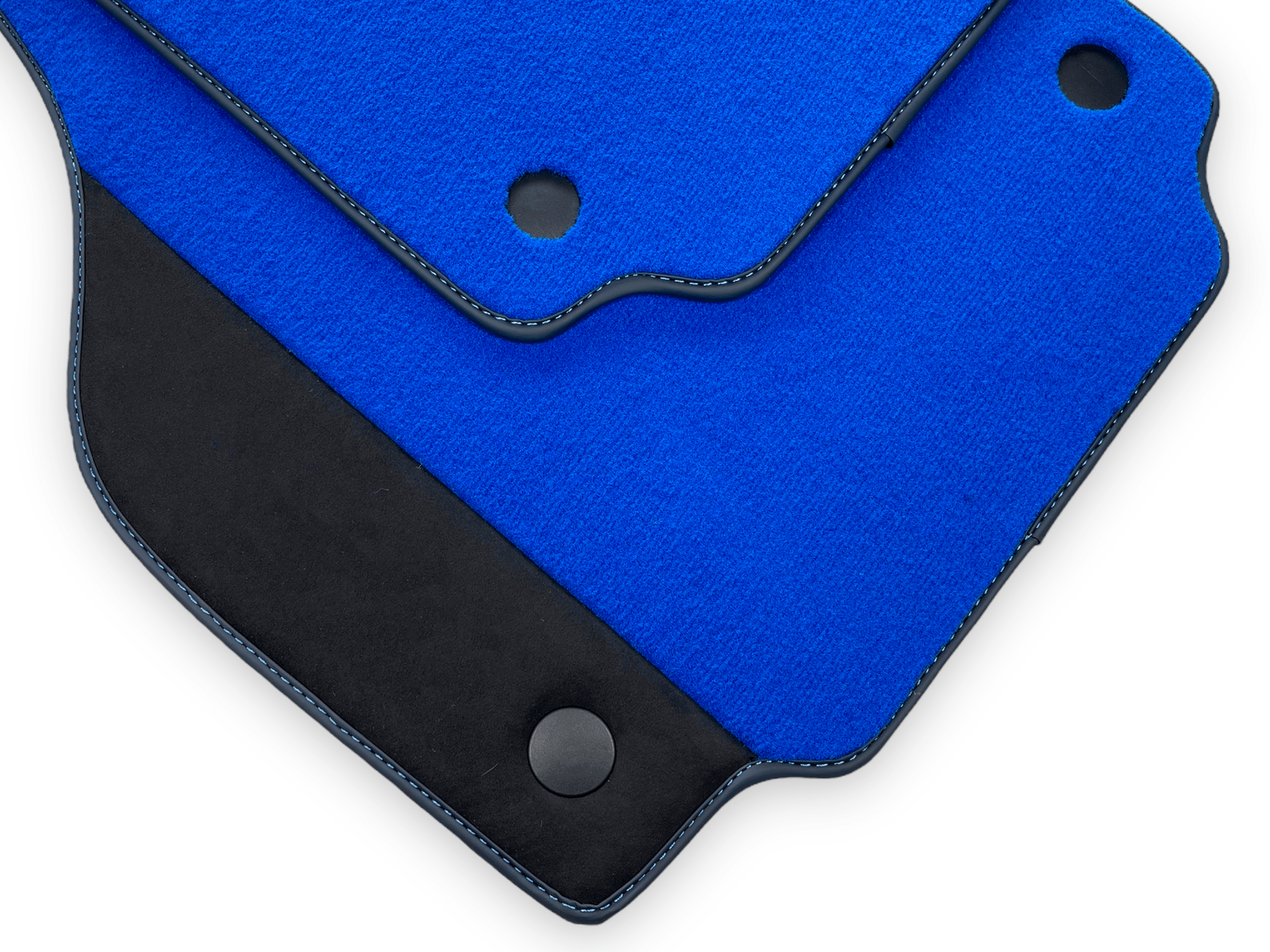 Blue Car Mats For Ferrari F8 Spider 2019-2022 With Alcantara