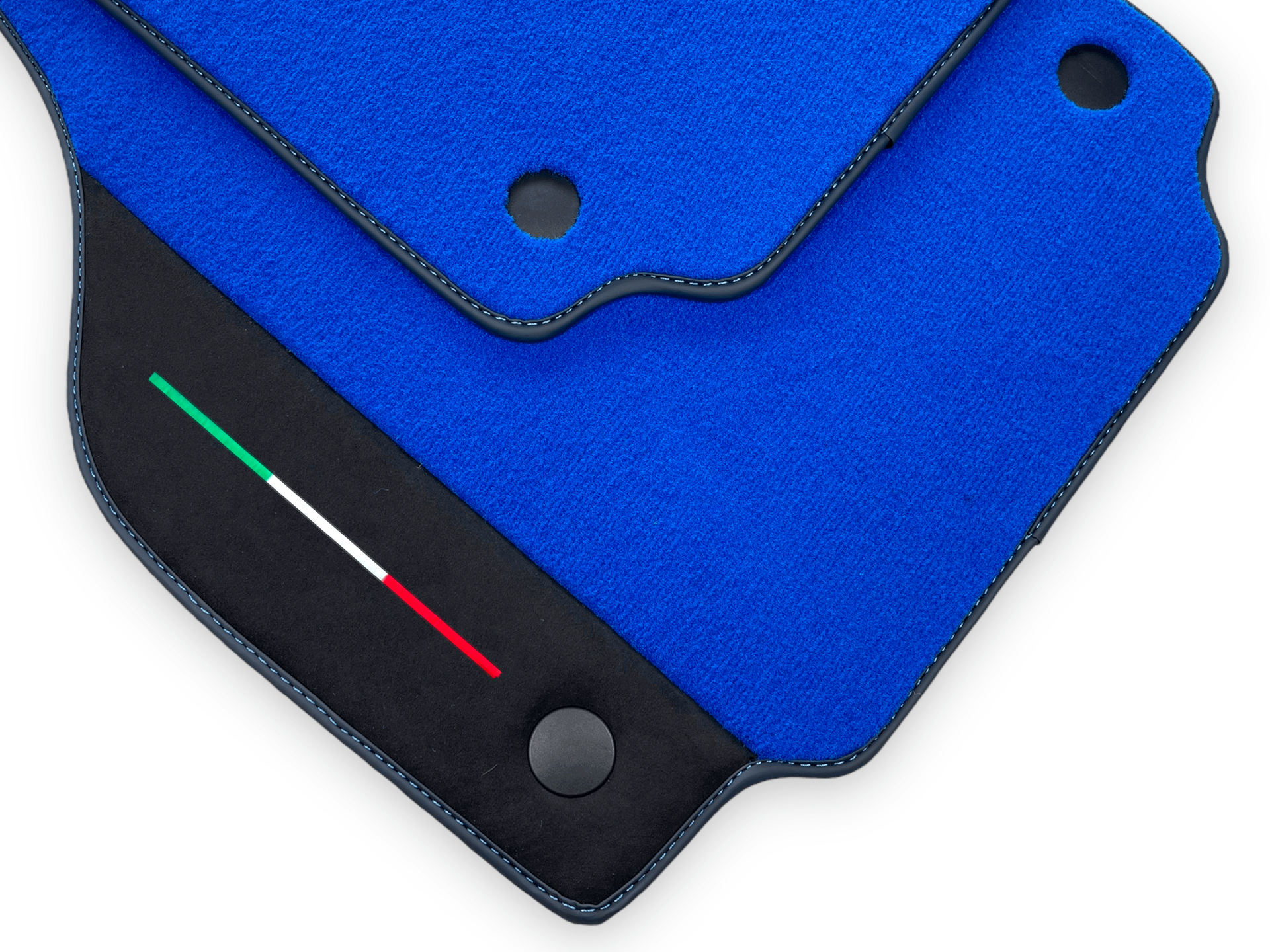 Blue Car Mats For Ferrari F8 Spider 2019-2022 With Alcantara