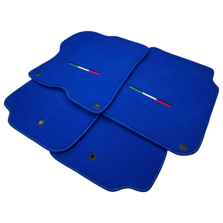 Blue Floor Mats For Ferrari GTC4 Lusso (2016-2023) Italian Edition